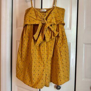 STORIA Adorable Mustard Yellow Playsuit / Skort - Size S